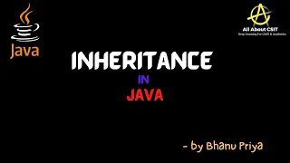 Inheritance Introduction in Java lec 35 Java Tutorials BhanuPriya