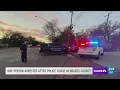 One arrested after police chase through two counties