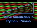 Light passing through a prism - Python simulation