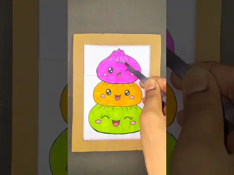 Cute Dumplings Squishy paper puzzle game 😲 #challenge #puzzle #shorts