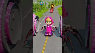 Crazy Cars Funny Cars VS BOLLARD BARBIE Crush Splash In BeamNG Drive  Crazy Cars Funny Cars VS BOLLARD BARBIE Crush Splash In BeamNG Drive