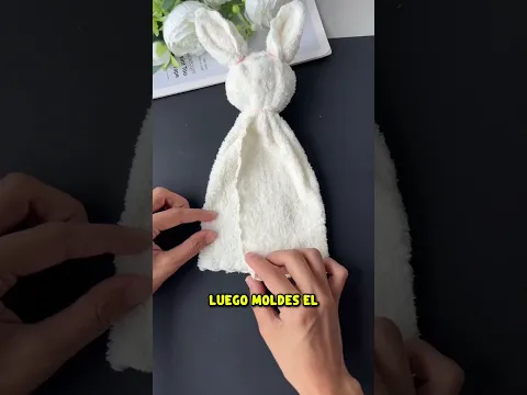 Asi de facil puedes hacer esta increible manualidad utilizando una una toalla 😱✨