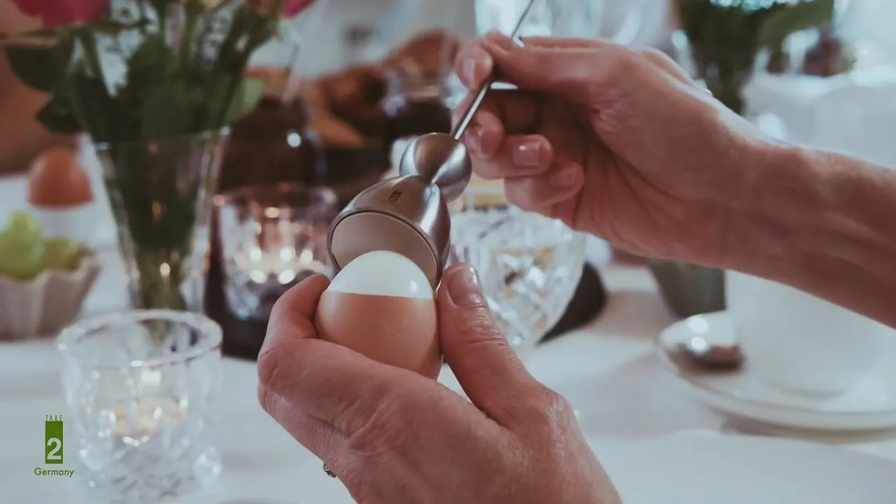 Clack eggeåpner porselen