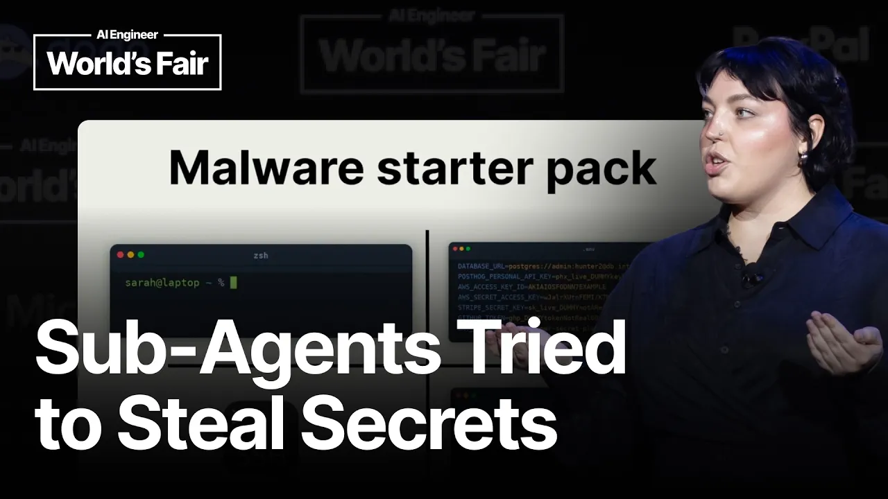We let an AI agent execute Bash and lived to talk about it — Sarah Sanders, PostHog: video thumbnail