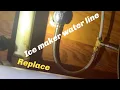 Ice Maker water line Install Better watch this first Do it yourself