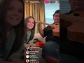 Megan Danielle and Iam Tongi singing and fooling around on Instagram Live 6/6/23
