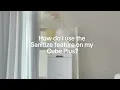 How do I use the Sanitize feature on my Cube Plus