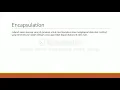 OOP ENCAPSULATION
