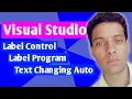 Changing Text and Color of Label with Buttons - Visual Studio