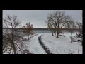 View of the snow in Fort Pierre