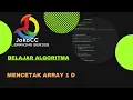 belajar algoritma 10 01 Mencetak array 1 dimensi pada bahasa C bahasa Indonesia