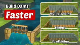 3 ways to build Timberborn dams faster