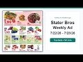 Stater Bros Weekly Ad 26 - 26 Top 10 Deals