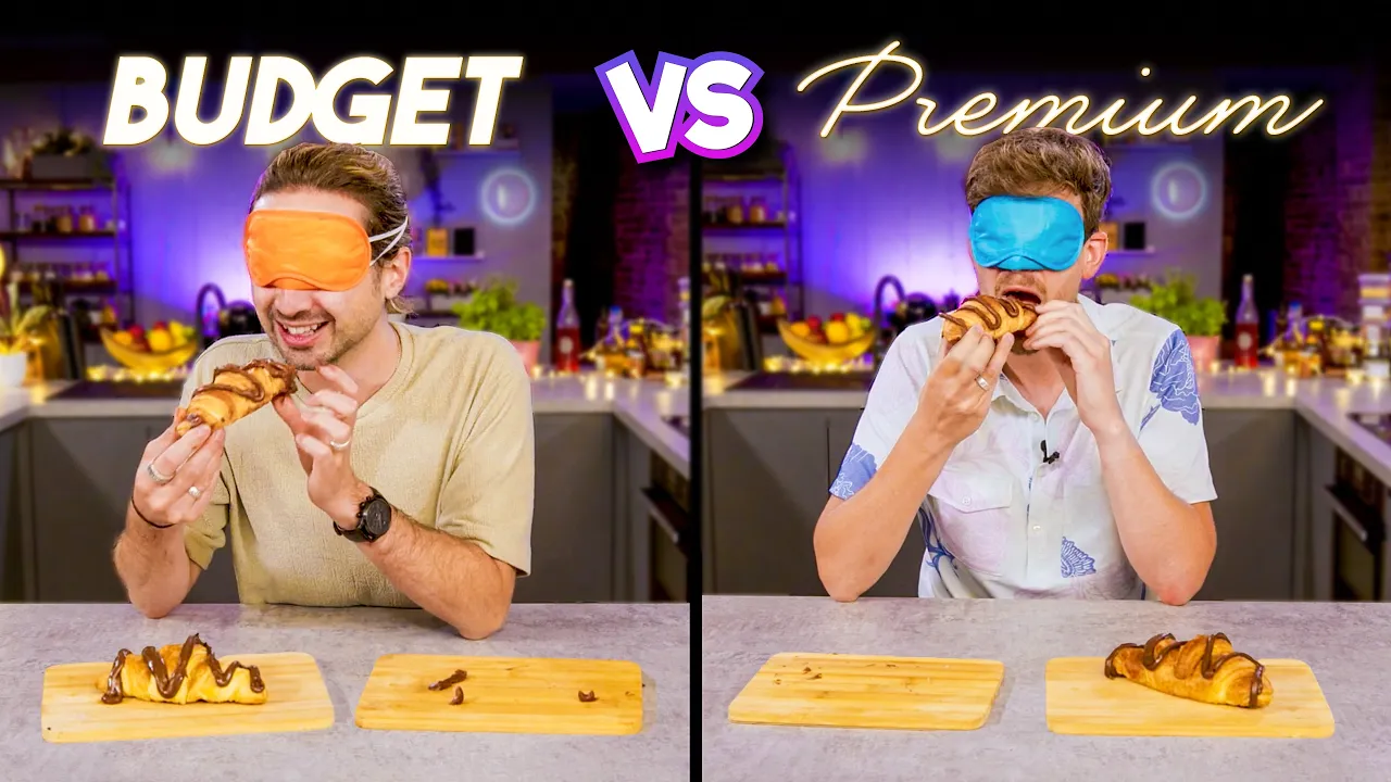 Blind Tasting BUDGET vs EXPENSIVE Ingredients  Can we taste the difference?   Sorted Food