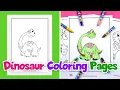 Cute Dinosaur Coloring Pages - Free Printables