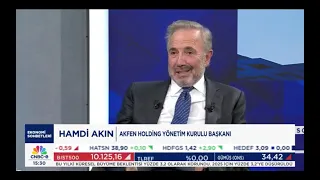 CNBC-e TV Ekonomi Sohbetleri  | Akfen Holding Yönetim Kurulu Başkanı Hamdi Akın