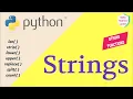 Basic Python Tutorial - 7 Strings in Python Examples Functions
