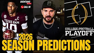 Texas A M 2026 Season Predictions LIVE CFP Field Aggie Stat Leader Picks