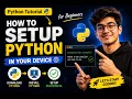 Learn Python from Scratch Python Setup Installation