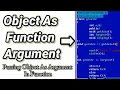 object as function argument in C Passing objects as function arguments in C Bca kud english