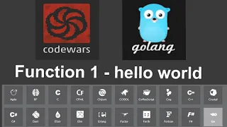 Codewars Function 1 - hello world in Go Golang