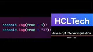 Javascript output based Interview question - Part 141