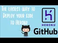 EASY way to deploy your code to Heroku for ANY LANGUAGE FREE HOSTING Using Github Git