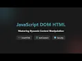 JavaScript DOM Manipulation innerHTML textContent and insertAdjacentHTML