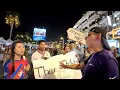 Download Lagu Cambodian Protesters March on Walking Street at Night Market in Phnom Penh
