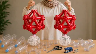 DIY Lampion Cantik dari Botol Plastik Bekas Air Mineral | Dekorasi Hari Kemerdekaan | Agustusan