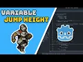 2D Platformer Variable Jump Height Godot 4