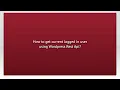 How to get current logged in user using Wordpress Rest Api