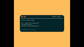 Python PIL - Rotate an image using Python