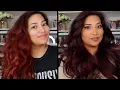 DYING MY HAIR BURGUNDY WITH ION 6VV Dark Plum TINTING MY EYEBROWS With Ardell Brow Tint