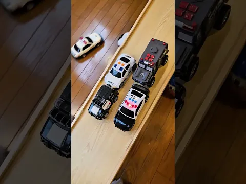 small to big Policecar Drive Count the Numbers #minicar #toys