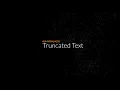 CSS Truncate Text