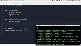 Python Using global variables in a function