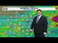 DFW Weather Rainfall totals overnight Tuesday 14 day forecast