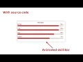 how to make skill bar in html and CSS skill bar html and CSS progress bar education Analysist
