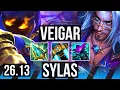 VEIGAR vs SYLAS MID 50K damage KR Master 26 13