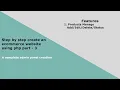 How to create a ecommerce website using PHP part - 3 step by step ecommerce website E-CODEC