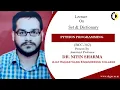 Set Dictionary Python Programming Lecture 03 By Dr Nitin Sharma AKGEC
