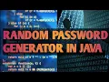 Random password generator in Java
