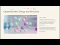 Biol 1406 Chapter 3 Part 1 - Macromolecules Carbohydrates Lipids