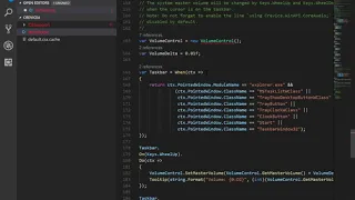 Edit Crevice 4 user script file with Visual Studio Code