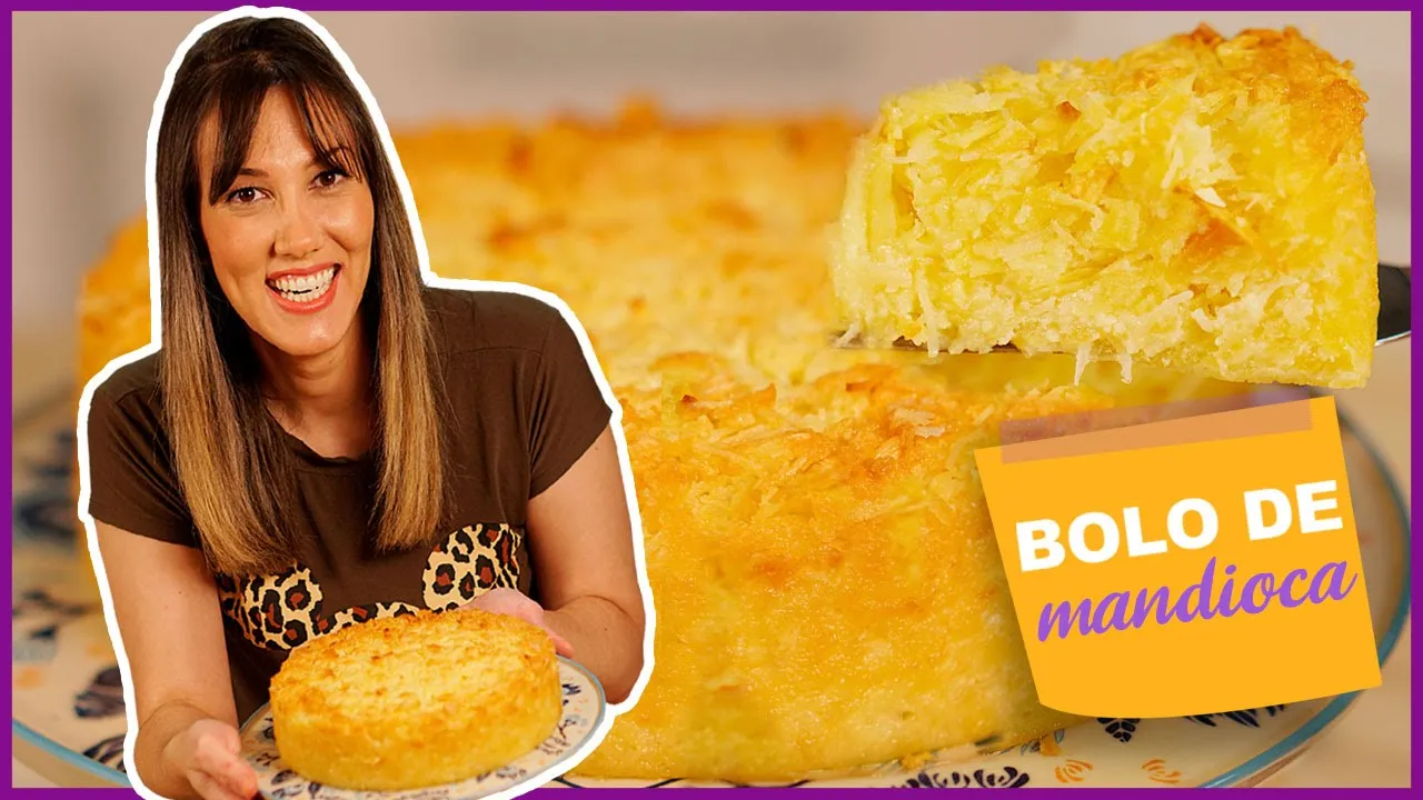 Bolo de Aipim com Coco / Macaxeira / Mandioca - #32. 