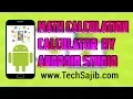 Make a Simple Math Calculation App by Android Studio MSRS Production