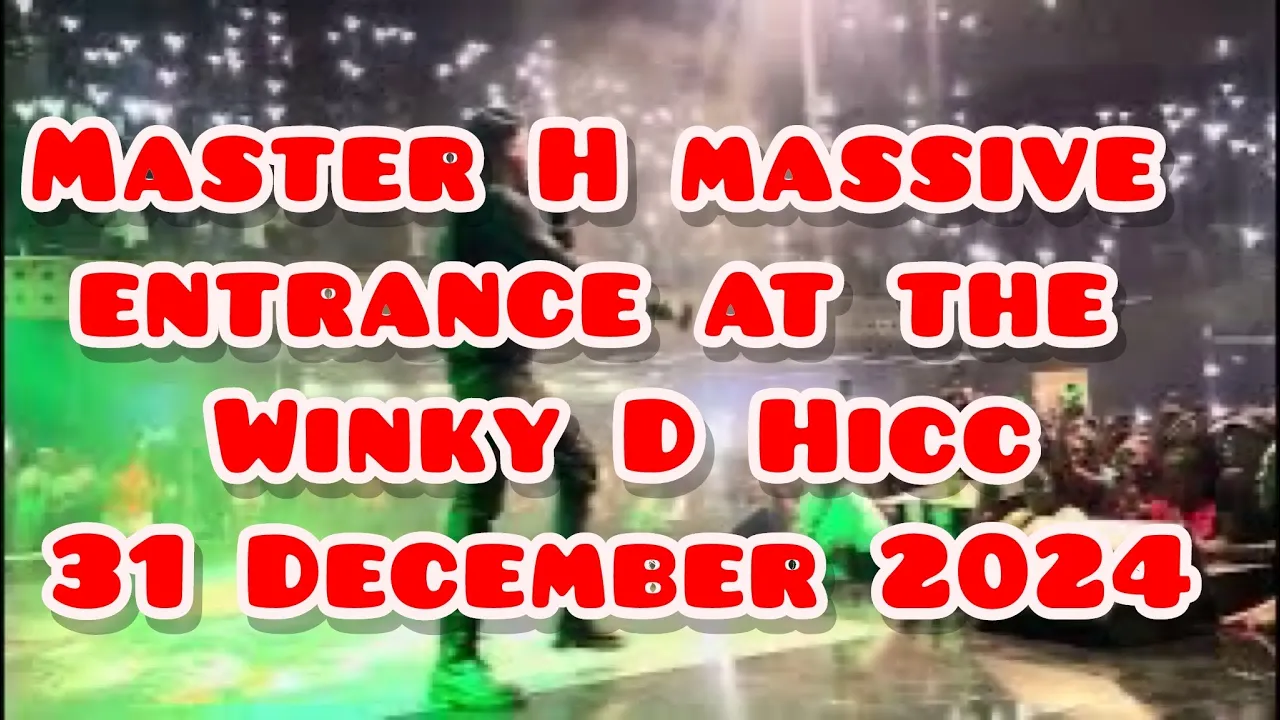 Master H massive entrance at the Winky D Hicc 31 December 2024