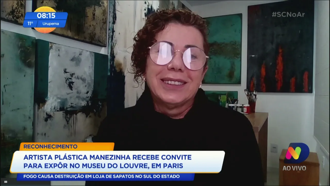 SC no Ar recebe a artista plástica mantinha, Hilda Siqueira, que vai expôr em Paris