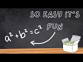 Math Made EASY Pythagorean Theorem Explained Find the Hypotenuse of a Right Triangle